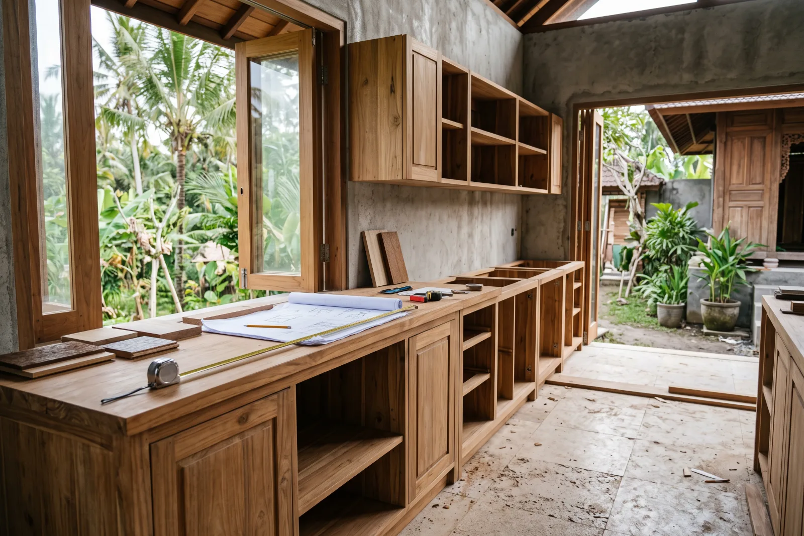 How much does a custom kitchen cost in Bali?
